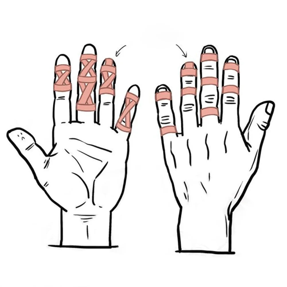 Sportowa taśma ochronna na palce – Finger Tape 10m | Tejpy sportowe do treningu, siłowni, wspinaczki, BJJ i fitness