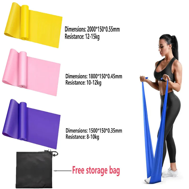 Taśma Fitness do Ćwiczeń – Guma Oporowa do Jogi, Stretchingu i Treningu w Domu