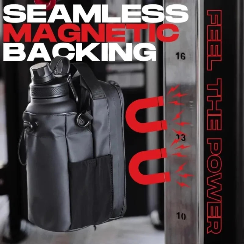 Magnetyczna Torba Sportowa na Telefon i Bidon – Organizer Treningowy o Dużej Pojemności