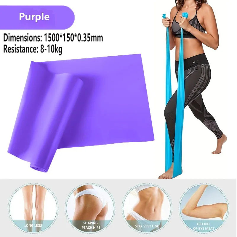 Taśma Fitness do Ćwiczeń – Guma Oporowa do Jogi, Stretchingu i Treningu w Domu