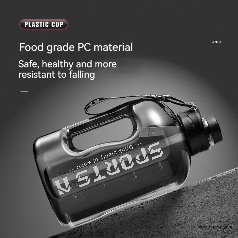 Duża Butelka Sportowa na Wodę – 1.7L–5L | Idealna na Siłownię, Trening i Fitness