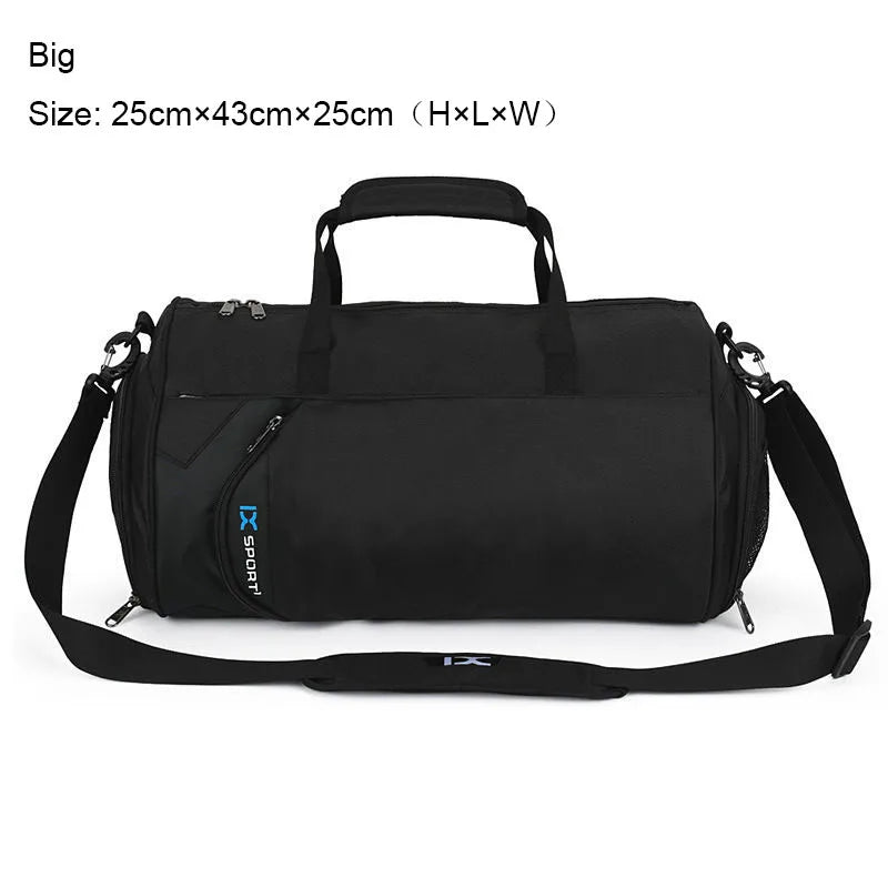 Wodoodporna Duża Torba Sportowa na Siłownię 55 cm – Torba Treningowa z Kieszenią na Buty