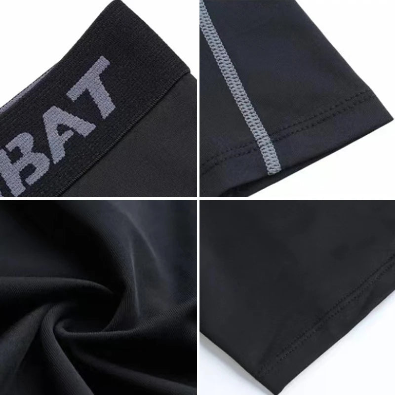 Legginsy Kompresyjne Męskie – Oddychające Spodnie Sportowe do Biegania, Treningu i Siłowni