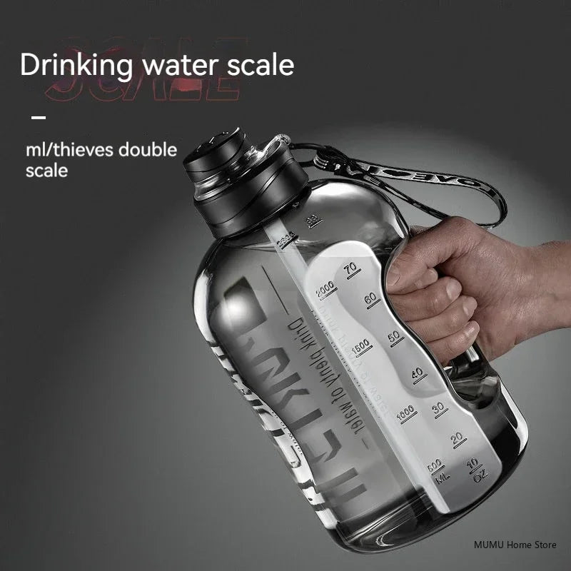 Duża Butelka Sportowa na Wodę – 1.7L–5L | Idealna na Siłownię, Trening i Fitness