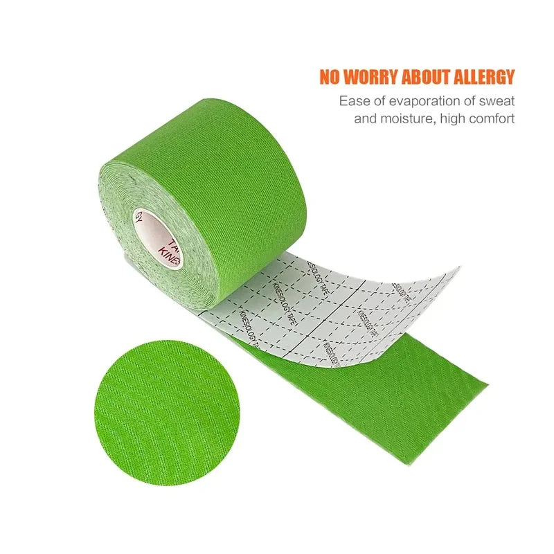 Taśma Kinezjologiczna Kinesiology Tape – elastyczny tejp sportowy na mięśnie i stawy | wsparcie treningu, fitness, rehabilitacja