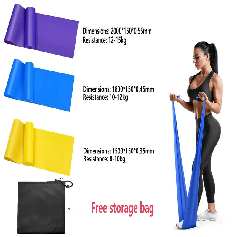 Taśma Fitness do Ćwiczeń – Guma Oporowa do Jogi, Stretchingu i Treningu w Domu