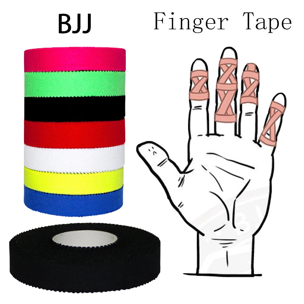 Sportowa taśma ochronna na palce – Finger Tape 10m | Tejpy sportowe do treningu, siłowni, wspinaczki, BJJ i fitness