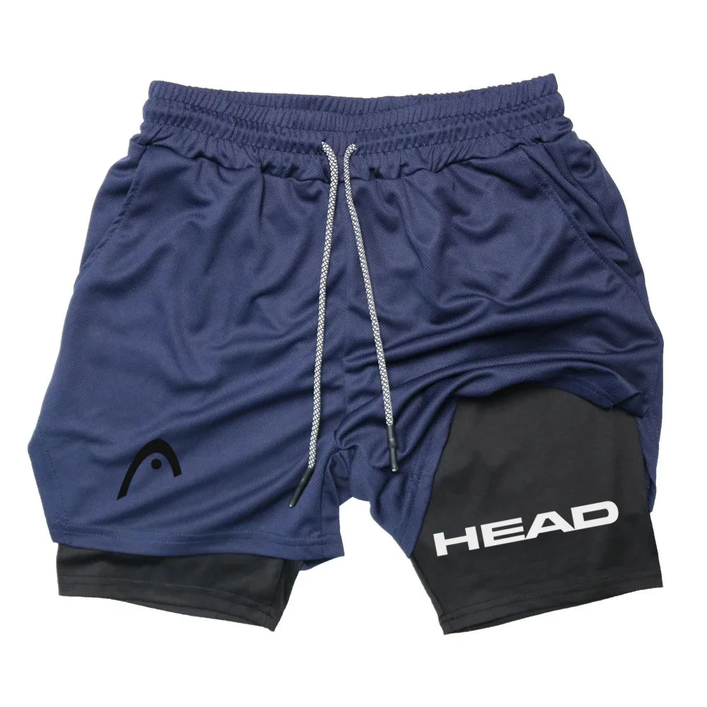 Spodenki Sportowe Męskie 2w1 – Szorty z Wewnętrzną Warstwą do Siłowni, Biegania i Fitness