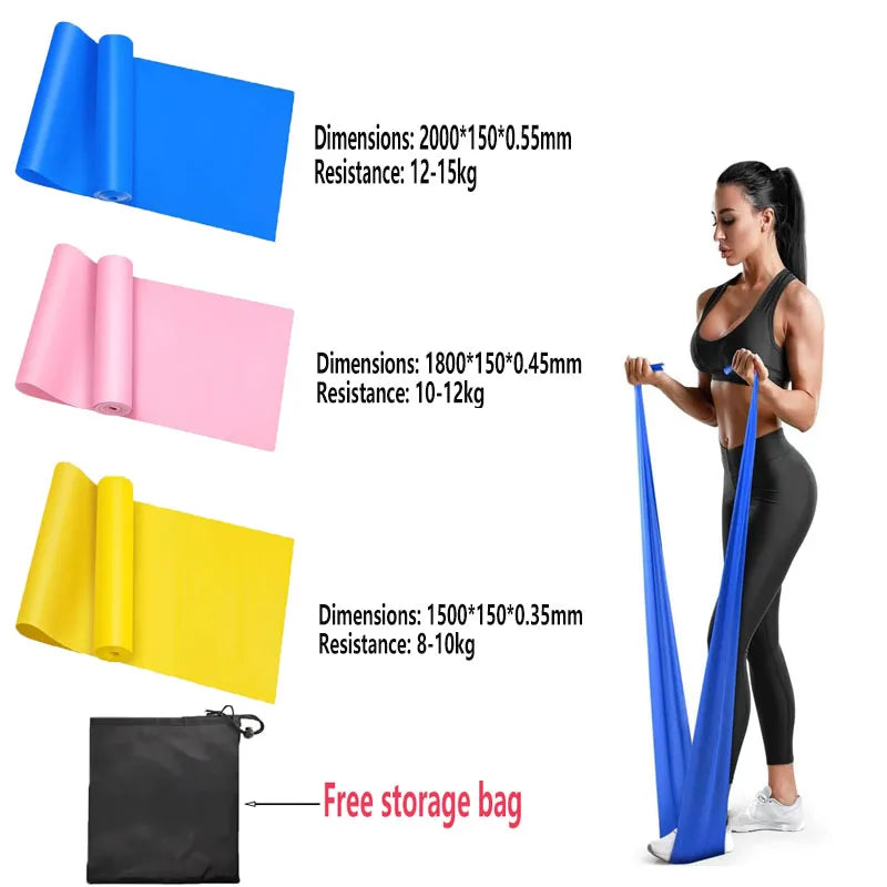 Taśma Fitness do Ćwiczeń – Guma Oporowa do Jogi, Stretchingu i Treningu w Domu