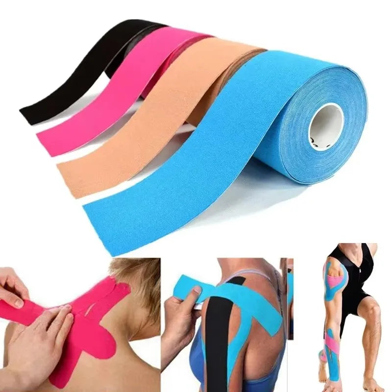 Taśma Kinezjologiczna Kinesiology Tape – elastyczny tejp sportowy na mięśnie i stawy | wsparcie treningu, fitness, rehabilitacja