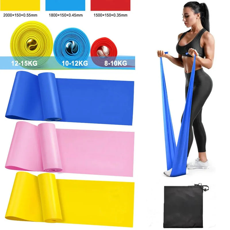 Taśma Fitness do Ćwiczeń – Guma Oporowa do Jogi, Stretchingu i Treningu w Domu