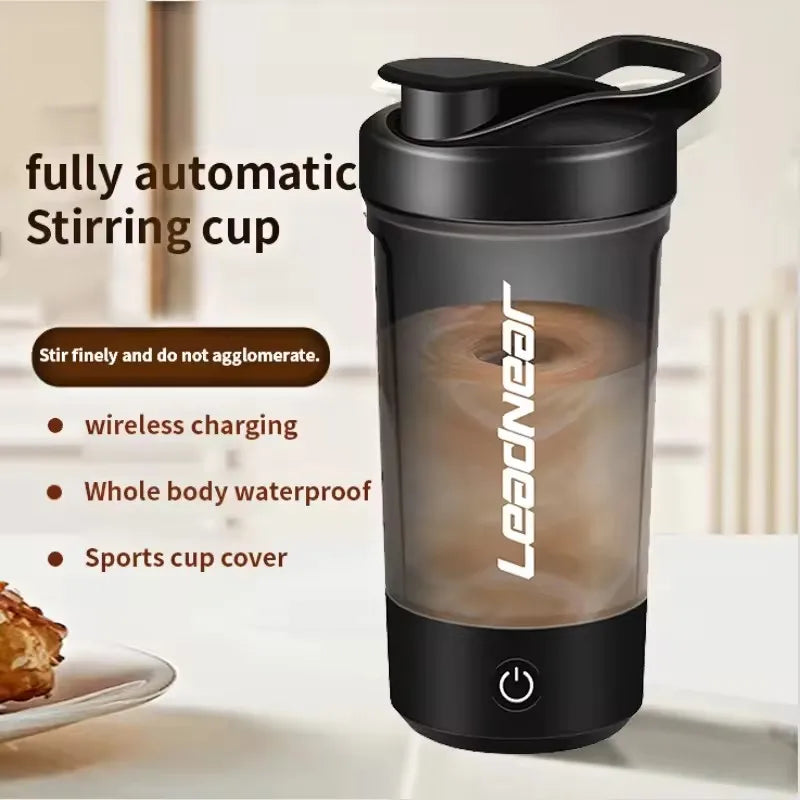 Elektryczny Shaker do Białka 700 ml – Automatyczny Kubek Mieszający USB-C | Blender do Protein, Kawy i Napojów